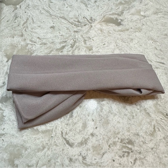 Hair Wrap Tie Bow Wire Headband Grey - Picture 2 of 4